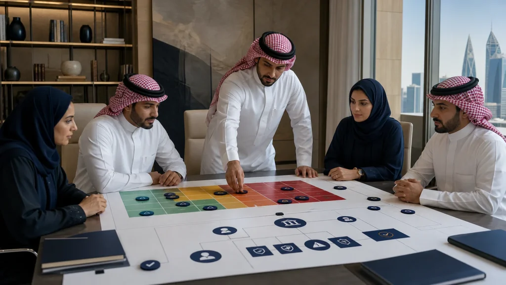 اجتماع مجلس إدارة لمراجعة الحوكمة والمخاطر المؤسسية