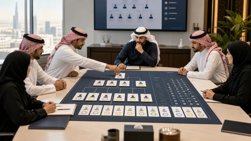 جلسة تقييم قيادات وتخطيط التعاقب للمواقع الحرجة